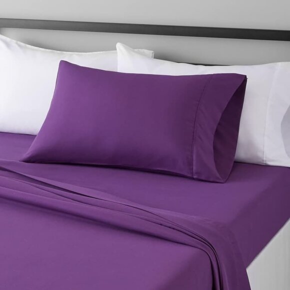 NEW Twin Size Breathable Ultra Soft 3 Piece Bed Sheet Set Plum (Purple) Sheets